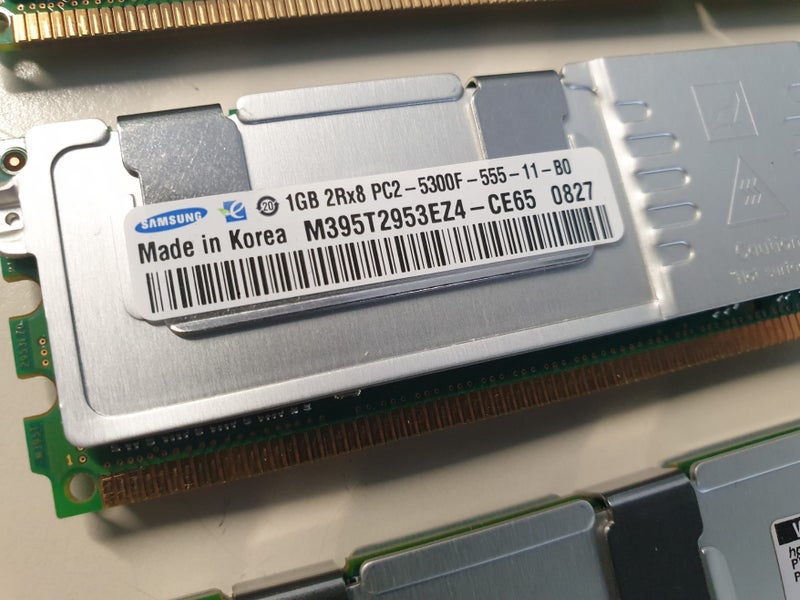 4GB Samsung (4x1GB) PC2-5300F HP Server RAM Carousel 2