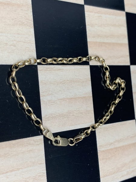 "SWEET GIFT" 9ct Gold Belcher Link Bracelet *Gorgeous* Carousel 2
