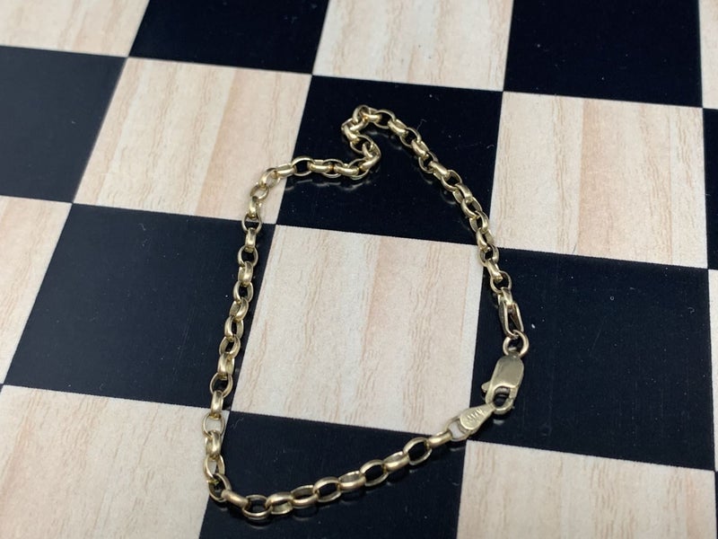 "SWEET GIFT" 9ct Gold Belcher Link Bracelet *Gorgeous* Carousel 4