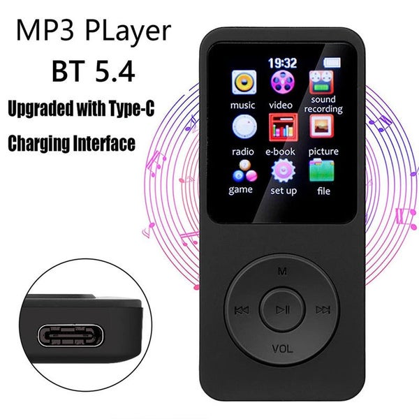 MP3 1.8 in Built-in Speaker HiFi Lossless Music Player Bluetooth 5.4 Type-C W... Carousel 2