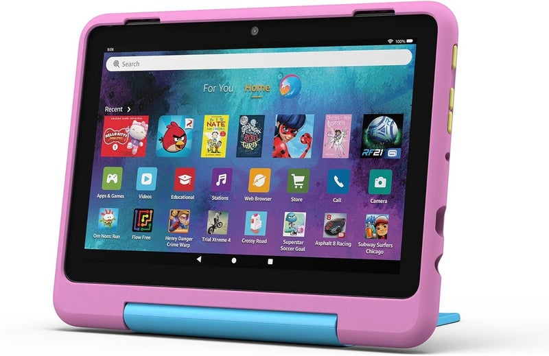 All-New Amazon Fire HD 8 Kids Tablet with Kid-Proof Case - 32GB, Jungle Cat Carousel 1