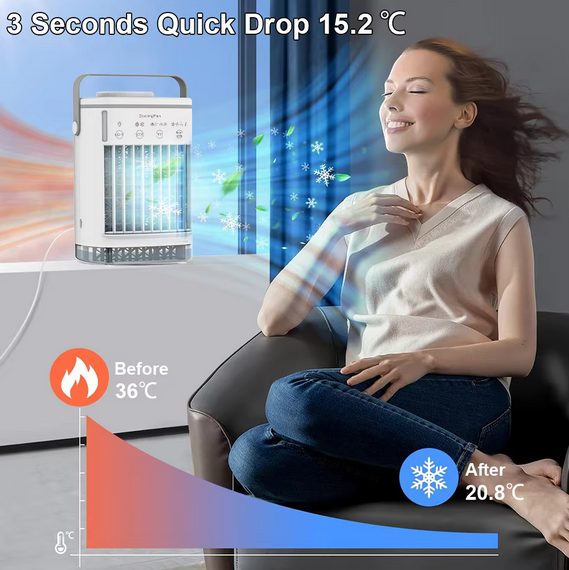 NEW Portable Mini Air Cooler Sale NZ Stock Deal Afterpay Carousel 2