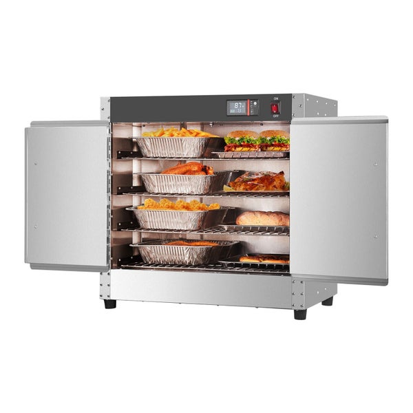 Hot Box Food Warmer 4-Tier Concession Warming Cabinet with Water Tray Carousel 1