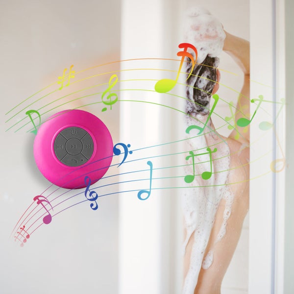 Mini Bluetooth Shower Speaker , Shower Wireless Speaker with Suction Cup Carousel 2