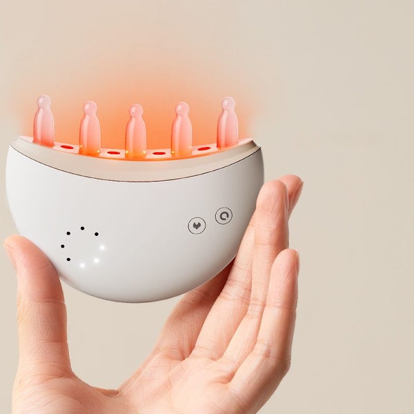 Head Scalp Gua Sha Massage Therapy Device Hair Growth Brush Lights Therapy Carousel 1