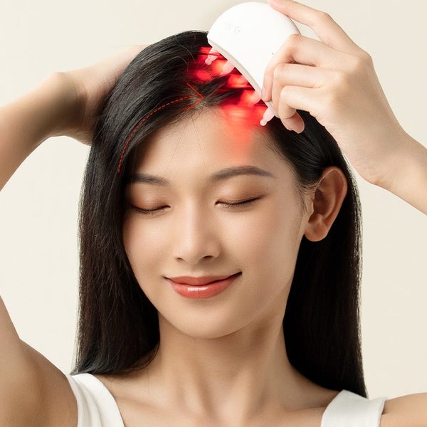Head Scalp Gua Sha Massage Therapy Device Hair Growth Brush Lights Therapy Carousel 5