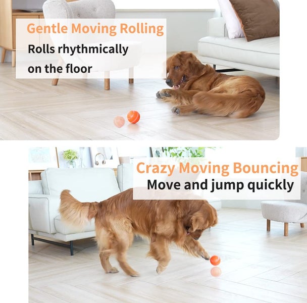 Interactive Dog Toy Ball with Remote Control,Active Rolling Ball for Dogs Carousel 2