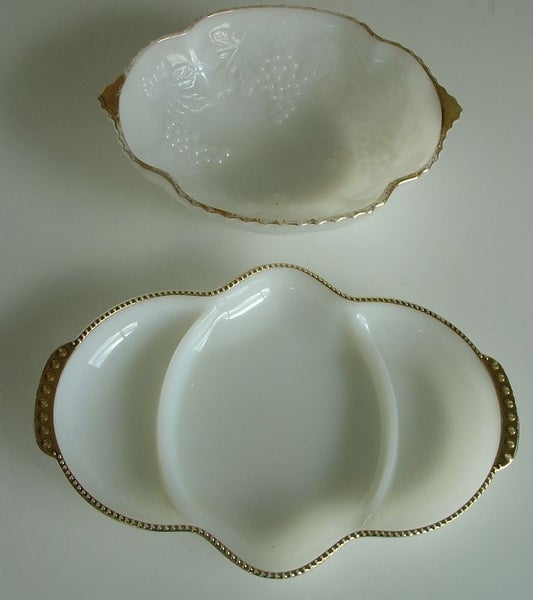 Gilded Milk Glass Carousel 1