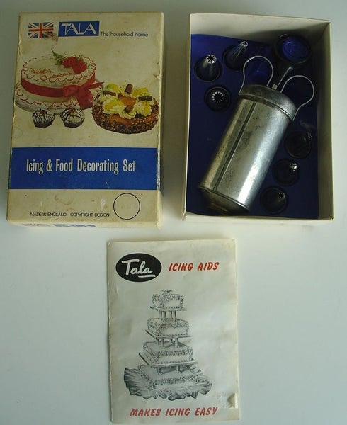 Vintage UK Made Tala Icing and Cake Decorating Set Carousel 1