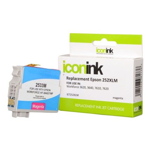 Icon Compatible Epson 252XL C13T253392 Magenta Ink Cartridge Carousel 1