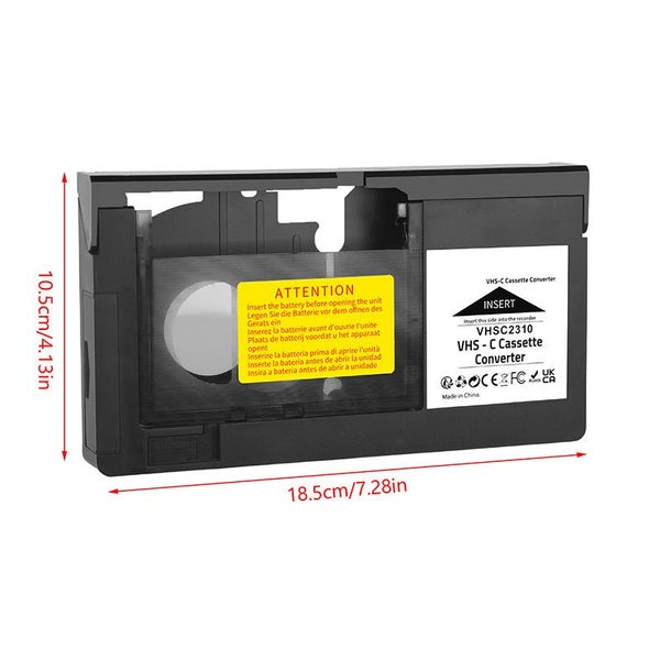 SVHS Camcorders Motorized VHS Not For 8mm/MiniDV/Hi8 VHS-C Cassette Adapter Carousel 6