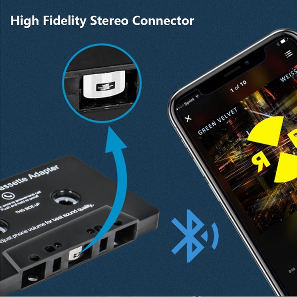 Universal 5.0 Tape Converter Car MP3/SBC/stereo Bluetooth Audio Cassette Play... Carousel 2