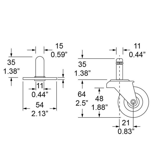 Penn Elcom - 5295 - Plug-in Castor Carousel 2