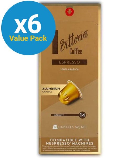 Vittoria Coffee: Compatible Coffee Capsules - Espresso 10s x 6 Carousel 1
