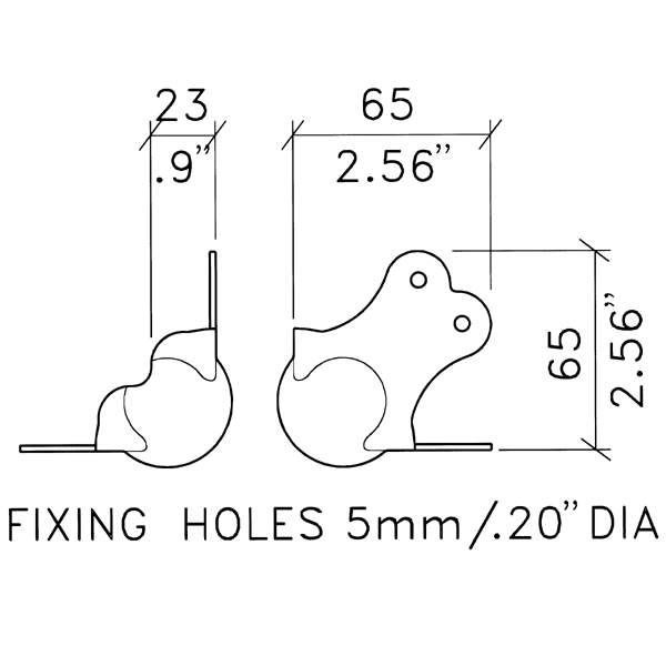 Penn Elcom - C1380Z - Large PennBrite 2 Leg Ball Heavy Duty Ball Corner with ... Carousel 2