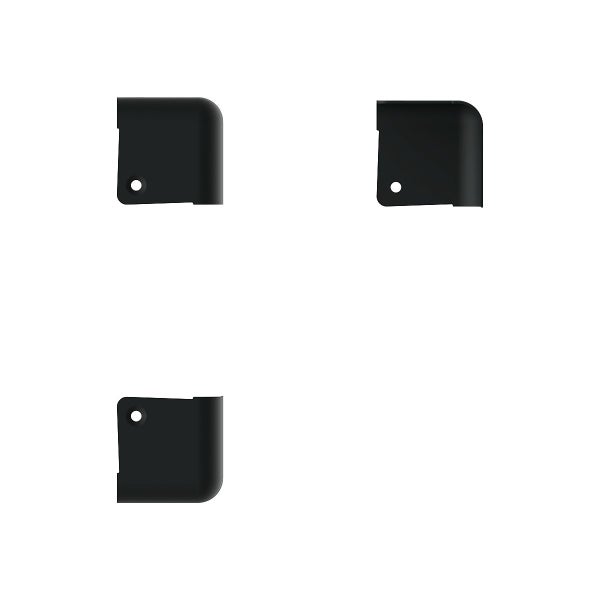 Penn Elcom - C1817K - Cabinet Corner 3 Leg - Black Carousel 3