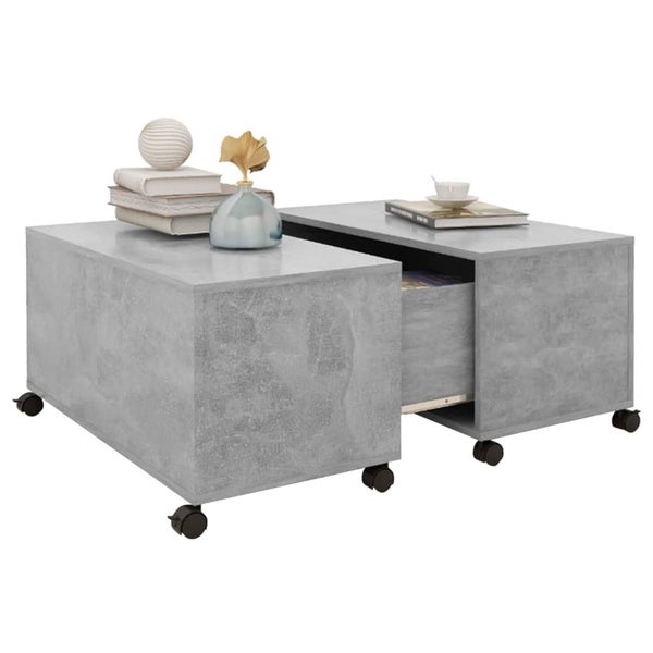 Coffee Table Concrete Grey 75X75x38 Cm Engineered Wood Coffee Tables Carousel 1