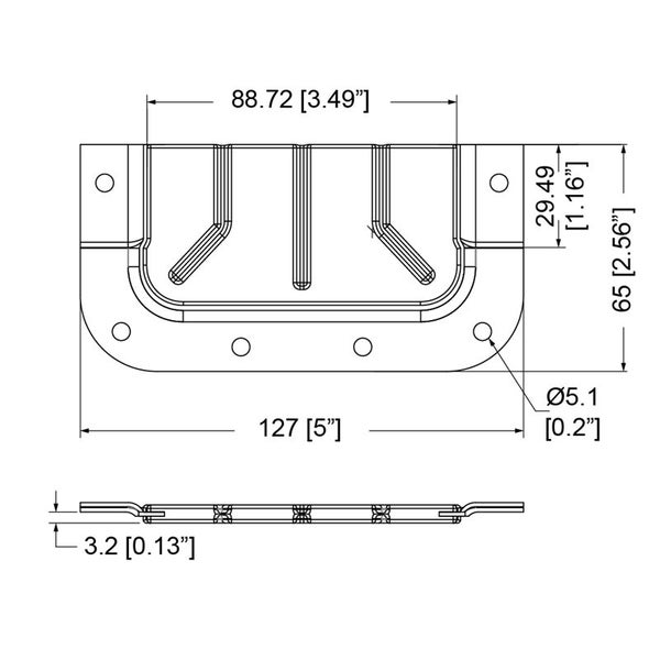 Penn Elcom - D053710CMZ - Cable Feed Through Dish With Offset. Carousel 2
