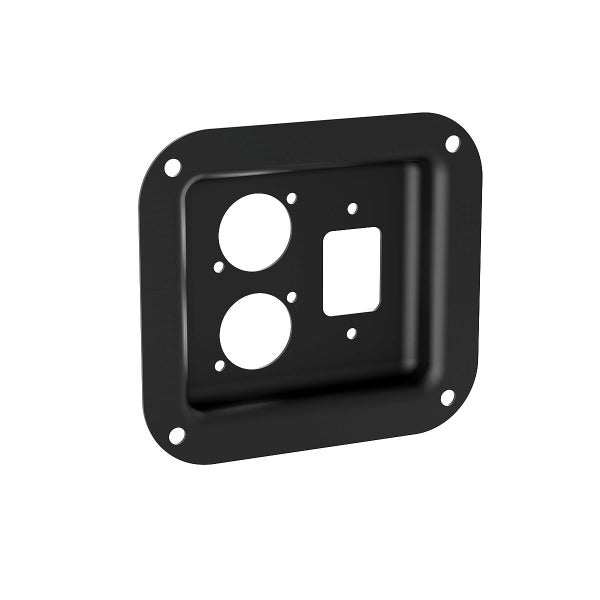 Penn Elcom - D0946-40K - Punched for 1 x IEC and 2 x D-Series Connectors - Bl... Carousel 1