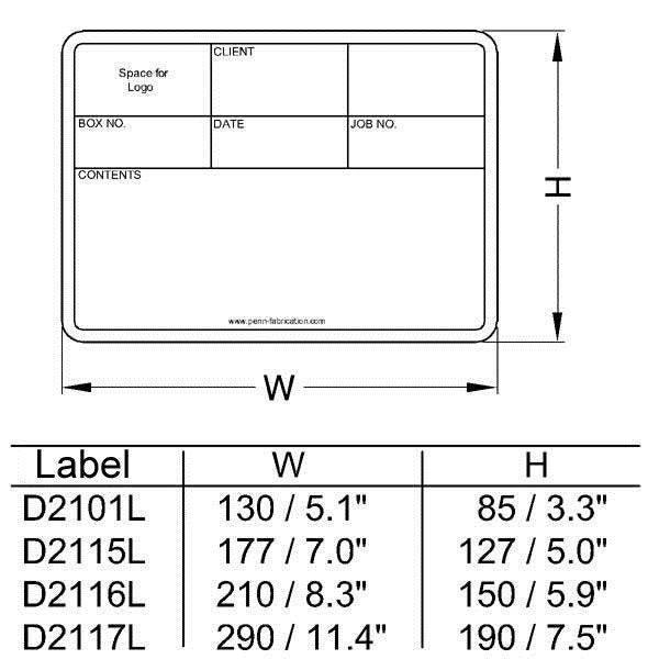 Penn Elcom - D2116L - Label For D2116. Carousel 2