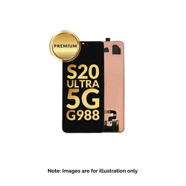 Samsung S20 Ultra Screen OEM With Frame Assembly Black (Premium) Carousel 1