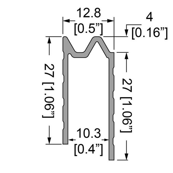 Penn Elcom - E0825 - Hybrid Extrusion For 10mm Board Thickness - Sold as a 4M... Carousel 2