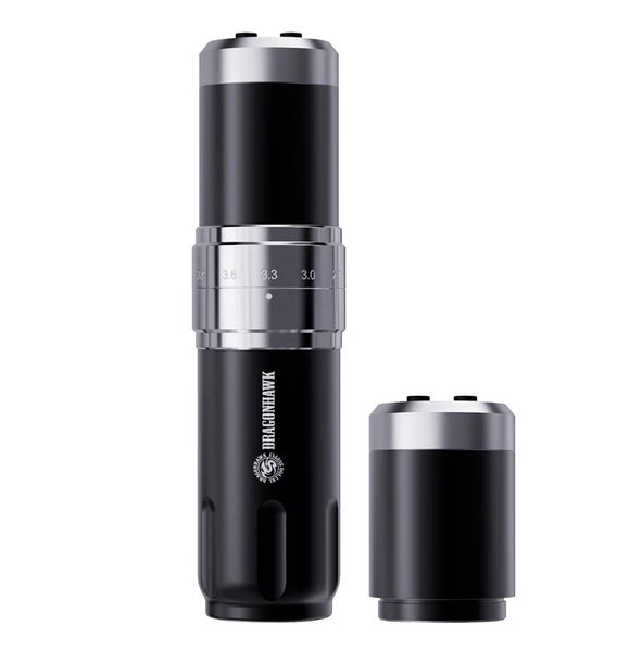 Dragonhawk Wireless Tattoo Pen Machine with 7 Stroke Lengths Fold 3 (2 Battery) Carousel 1