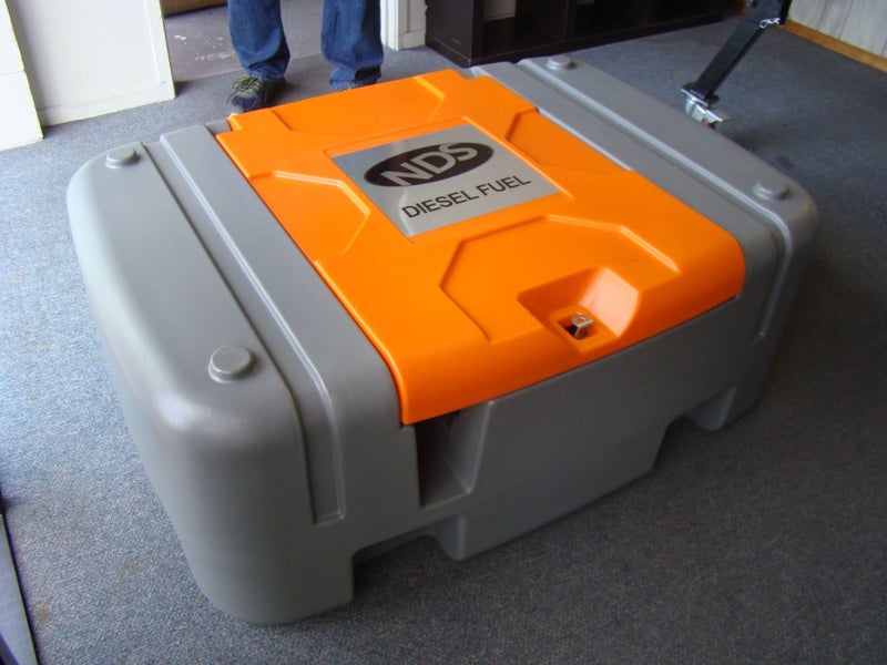 MOBILE DIESEL TANK 200L with Pump Delivery Nozzle & Lockable Cover DD-200NZ Carousel 1