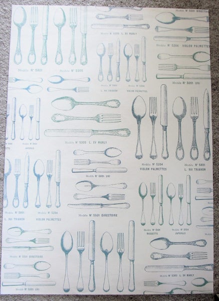 $1 Reserve (Second) French Cutlery Poster/Print (new) - Art at the Villa Carousel 1