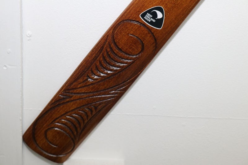 New Zealand Wood and Greenstone Full Size Taiaha Carousel 7