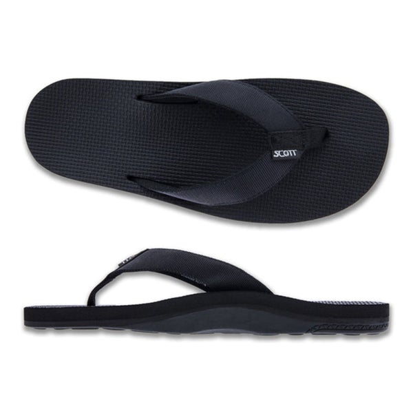SCOTT MANOA MENS BLACK SANDAL Carousel 1
