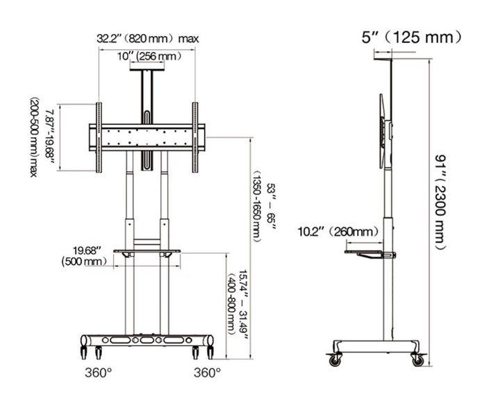 Floor TV Stand Carousel 8