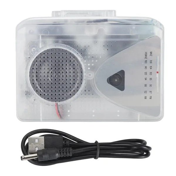 Portable Player Auto Reverse Clear Stereo 3.5mm Headphone Jack Cassette Tape ... Carousel 1