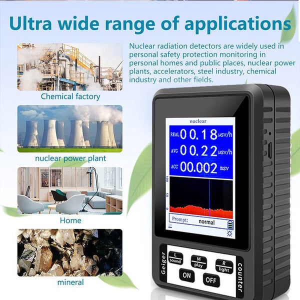 New XR-1 Nuclear Radiation Detector Color Display Screen Geiger Counter Perso... Carousel 2