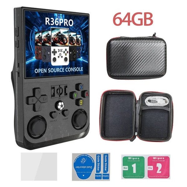 R36PRO Handheld Console ux System 3.5inch HD Screen 128GB Portable Video Game... Carousel 1