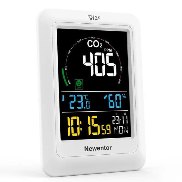 Newentor 5 in 1 Air Quality Monitor Multifunctional Real-time Dectect Carbon ... Carousel 1