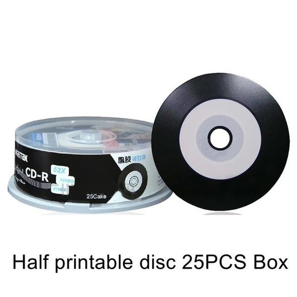 25PCS/BOX Ritek Printable Blank Recordable Compact 700MB/80min/52x CD-R Vinyl... Carousel 7