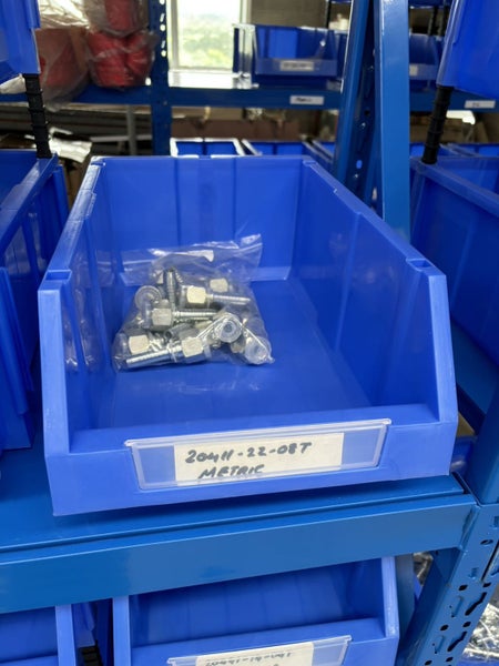 Brand new stackable storage bin. Carousel 4