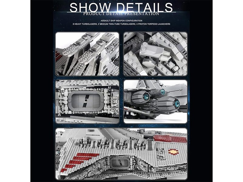 Super Star Destroyer Model, Venator-Class Republic Attack Cruiser Building Toy Carousel 7