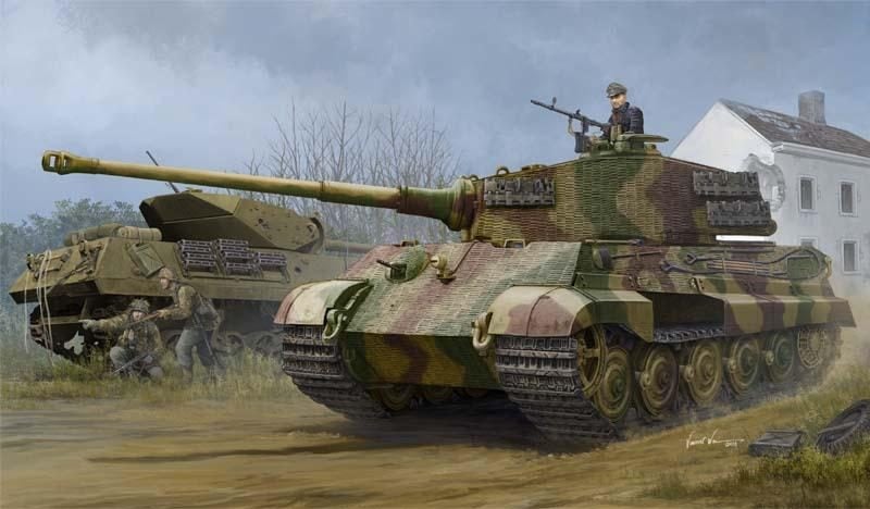 Hobbyboss 1:35 German Pz.Kpfw. 182 TigerIi W/Zimmerit Henschel 1944 Pr Carousel 1