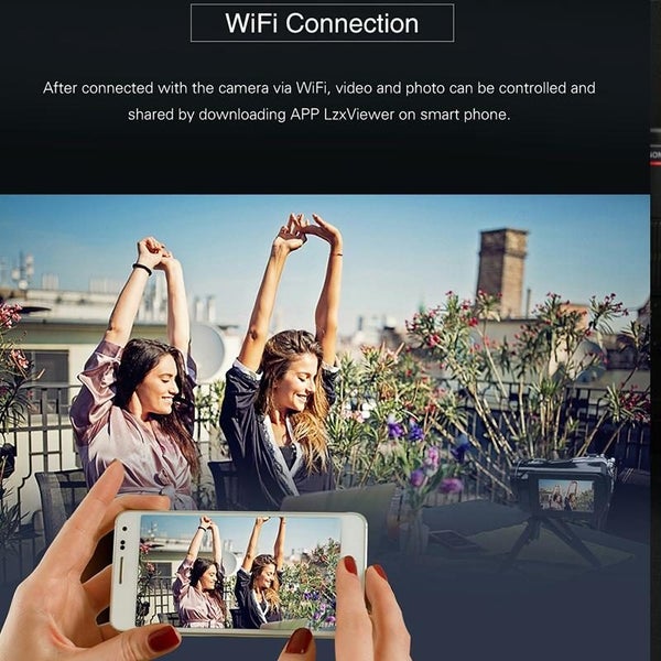 Ac3 3.1 Inch Ips Screen 4K Full Hd 13Mp Night Vision Wifi Live Camcorder Dv D... Carousel 11