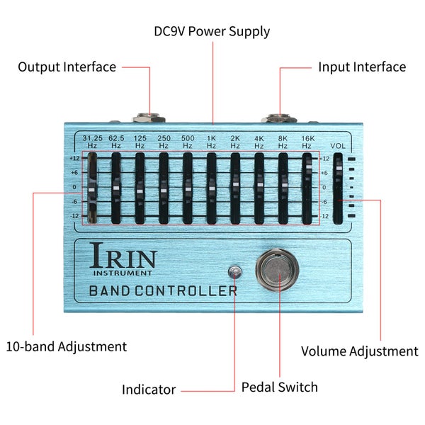 mini guitar equalizer guitar equalizer guitar equalizer pedal effector effect Carousel 2