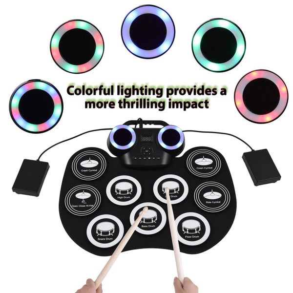 electronic drum pad roll-up electronic drum pad silicon digital drum digital Carousel 1