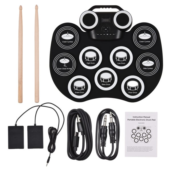 electronic drum pad roll-up electronic drum pad silicon digital drum digital Carousel 8