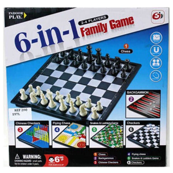 6-in-1 Magnetic Travel Compend Board Game Carousel 1