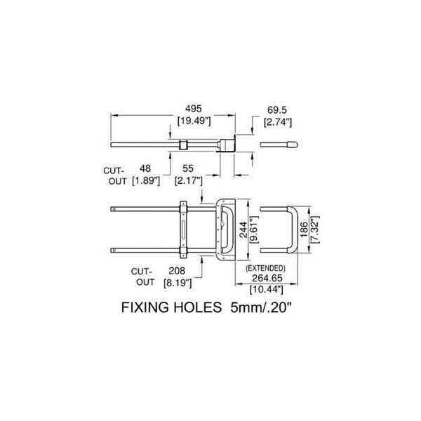 Penn Elcom - H2000 - Recessed Pull-Out Handle. Carousel 2