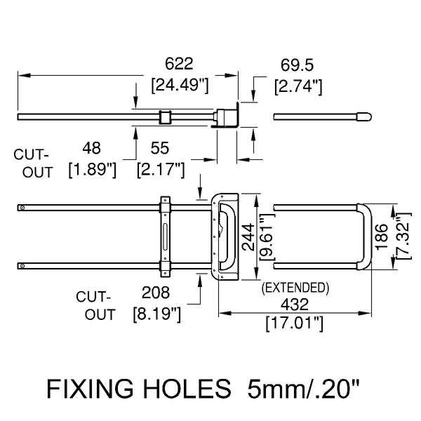 Penn Elcom - H2017 - Recessed Pull-Out Handle. Carousel 2