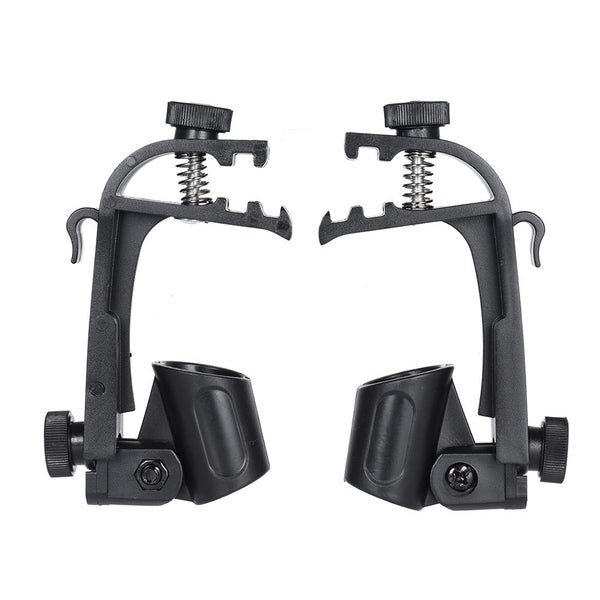 shockproof mic holder drum clip drum mic clips clamp 2pcs Clamp Clip On Drum Rim Carousel 8