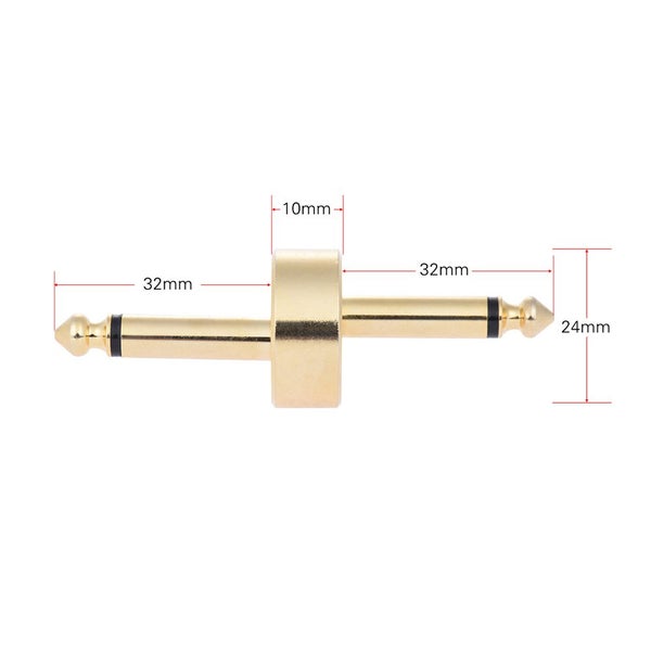 pedal connector 1/4 pedal connector 6.35 instrument accessories 2 Pack 1/4 Inch Carousel 7