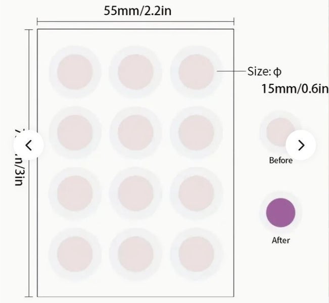 12pcs UV Detection Stickers for Sun Protection - UV exposure monitoring kids Carousel 5